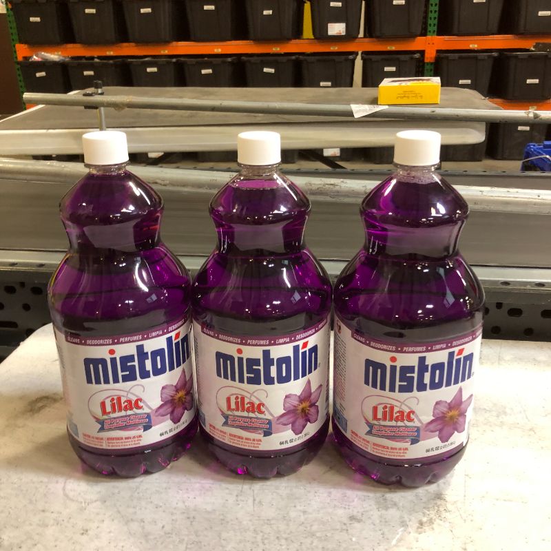 Photo 2 of  3 pack Mistolin Lilac, All Purpose Cleaner, 64 Fl Oz, Longer Lasting Multi Purpose Cleaner, Best Cleaner for Floors, Bathrooms & Kitchen Appliances
