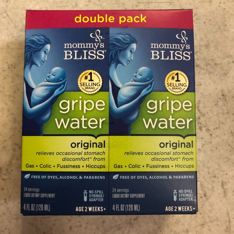 Photo 1 of 2 PK Mommys Bliss Gripe Water Night Time Colic Fussy Hiccups Gas 4oz ea Ex 11/22
