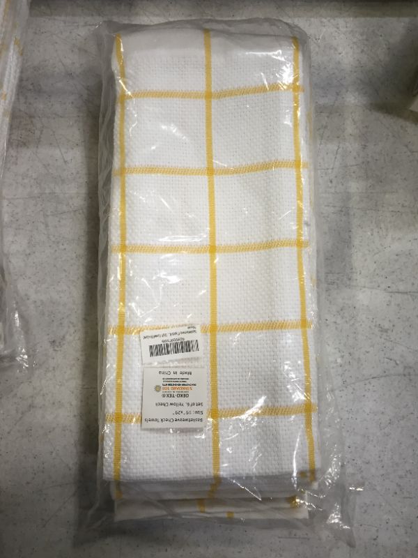 Photo 1 of 6 pack yellow and white dish towels