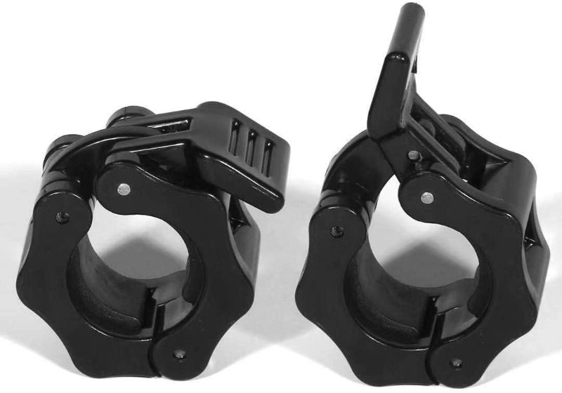 Photo 1 of 1 Inch Barbell Clamps Locks,Quick Release Pair of Locking 1'' Diameter Standard Bar Weight Plates Collar Clips,for Workout Weightlifting Fitness Training Bodybuilding (6 pack)
