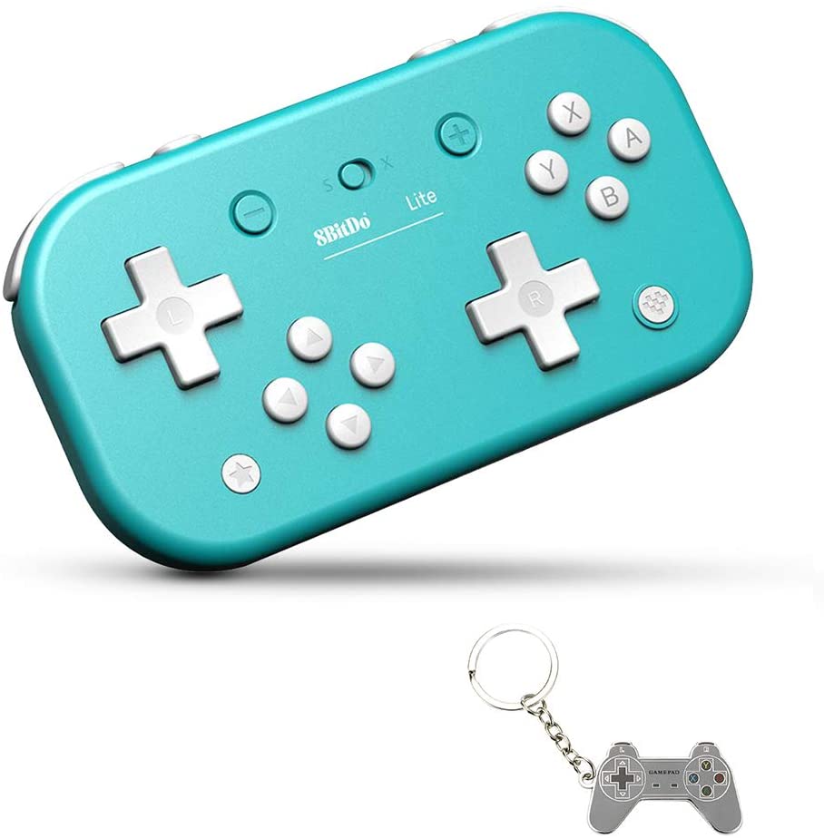 Photo 1 of AKNES Lite Bluetooth Wireless Controller Gamepad for Nintendo Switch & Lite, Nintendo Switch & Windows, Steam, Raspberry Pi (Turquoise Edition)
