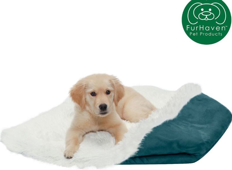 Photo 1 of FurHaven Self-Warming Convertible Cuddle Mat Bolster Cat & Dog Bed By FurHaven
