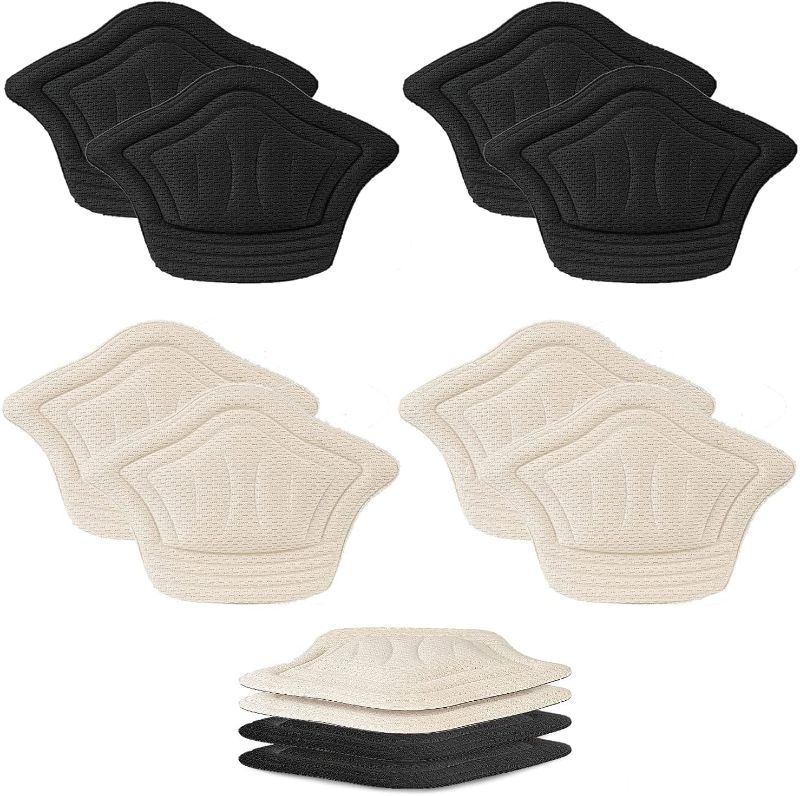 Photo 1 of 4pairs Heel Grips Heel Cushion Pads - Self-Adhesive Shoe Inserts Liners for Men and Women's Slightly Bigger Shoes, Shoe Heel Pads for Preventing Heel Slipping, Rubbing, Unique Cuttable Design
