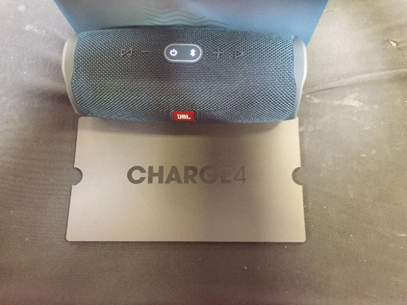 Photo 2 of JBL Charge 4 Portable Waterproof Wireless Bluetooth Speaker - Blue
