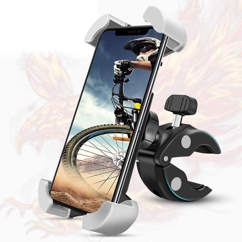 Photo 1 of 2021 Motorcycle Bike Phone Holder, 360 ° Rotation, Anti-Vibration Bike Phone Holder, Universal Adult Bike Phone Holder iPhone 11, X, Galaxy, S10, S9, Height 4.7 to 7 in - 10 Years Refund
