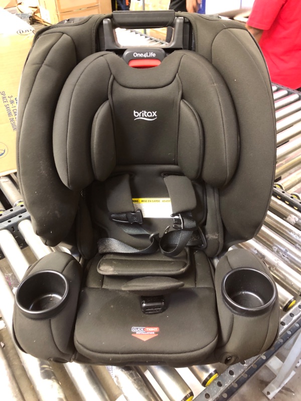 Photo 5 of Britax One4Life ClickTight All-in-One Car Seat – 10 Years of Use – Infant, Convertible, Booster – 5 to 120 Pounds - SafeWash Fabric, Drift
