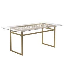 Photo 1 of Juliette 72'' Dining Table. INCOMPLETE SET. BOX 1 OF 2. GLASS TABLETOP ONLY
