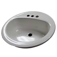 Photo 1 of Bootz Industries Laurel Round Drop-In Bathroom Sink in White