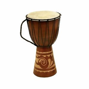 Photo 1 of Zimlay Traditional Wood And Leather Djembe Drum Decor 