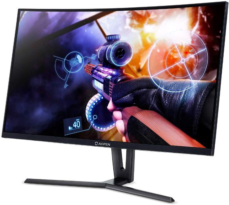 Photo 1 of AOPEN by Acer 32HC1QUR Pbidpx 31.5-inch 1800R Curved WQHD (2560 x 1440) Gaming Monitor with AMD Radeon FreeS
