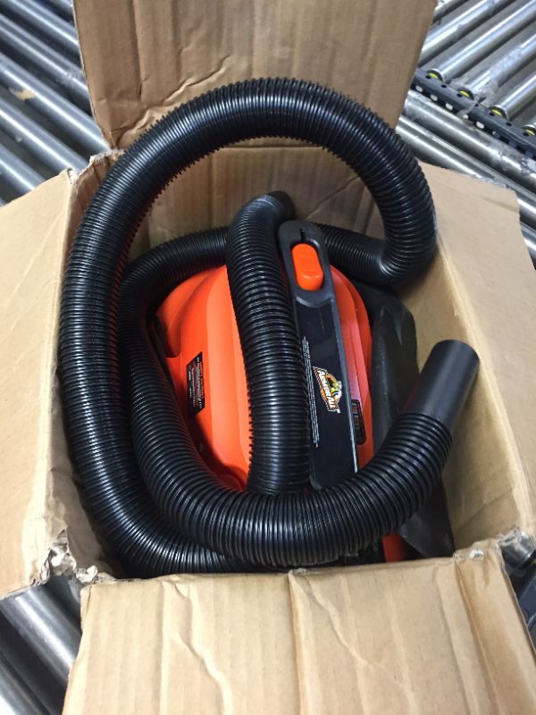 Photo 2 of 2.5 Gallon 2 Peak HP Wet/Dry Utility Shop Vacuum, Orange
