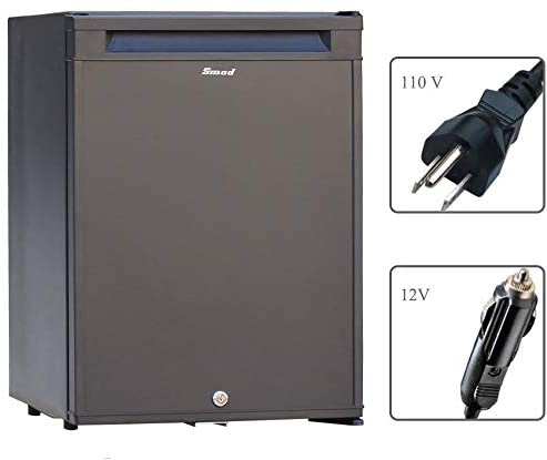 Photo 1 of DAMAGED. SMAD Compact Mini Fridge for Car 110V/12V Quiet No Noise Refrigerator with Lock 40L 1.4 cu.ft, Black
