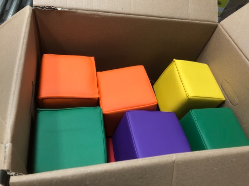 Photo 1 of 12 COLORFUL FOAM CUBES.