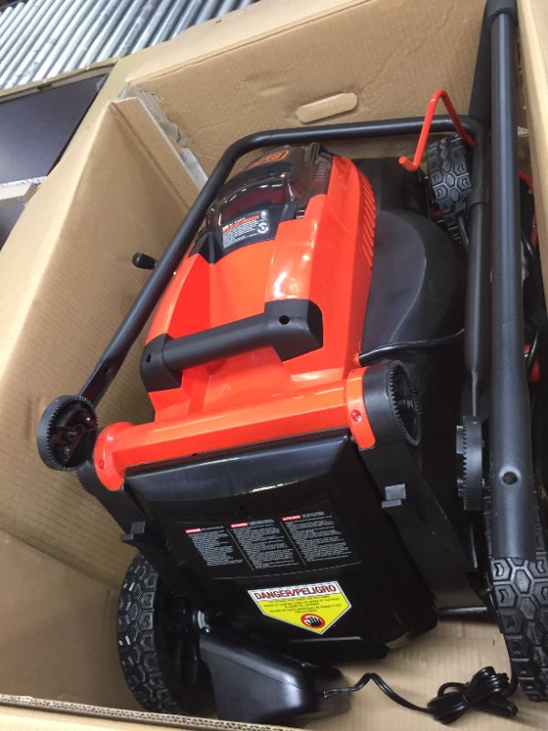 Photo 2 of BLACK+DECKER 40V MAX Cordless Lawn Mower, 16-Inch (CM1640)