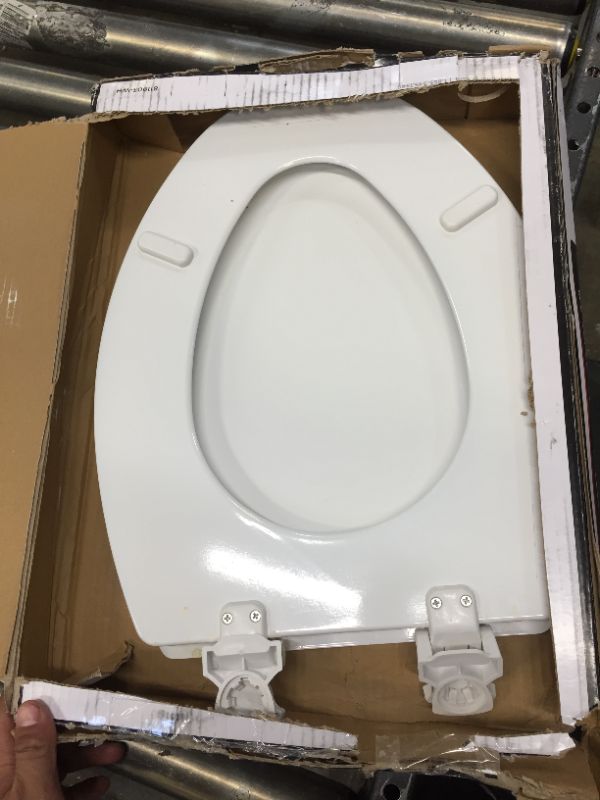 Photo 2 of BEMIS 1500EC 390 Toilet Seat with Easy Clean and Change Hinges