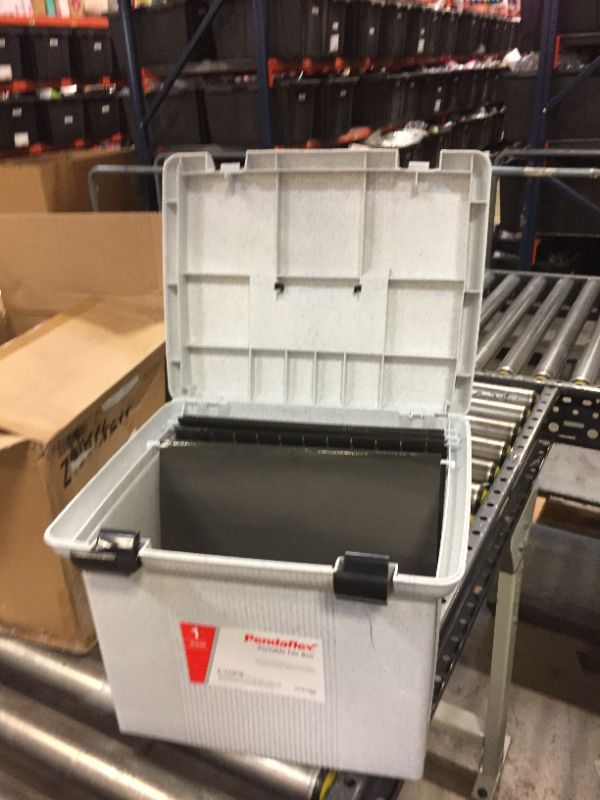 Photo 1 of Pendaflex Portable File Box with File Rails