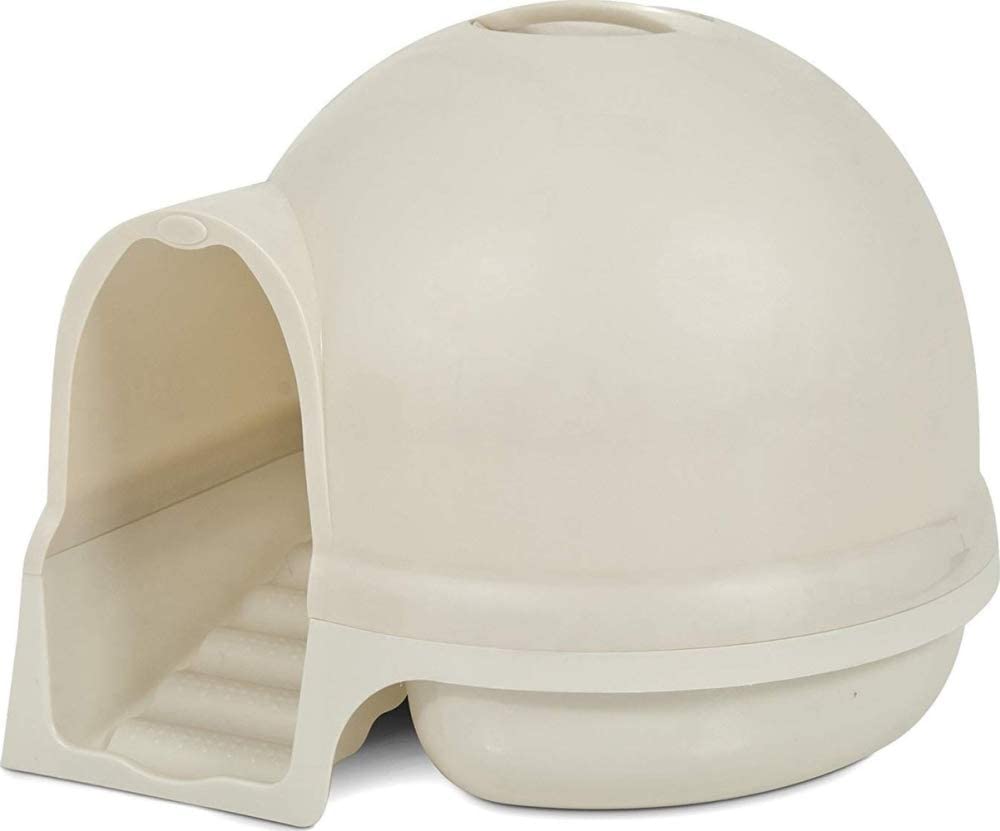 Photo 1 of Booda Dome Clean Step Cat Litter Box, Pearl