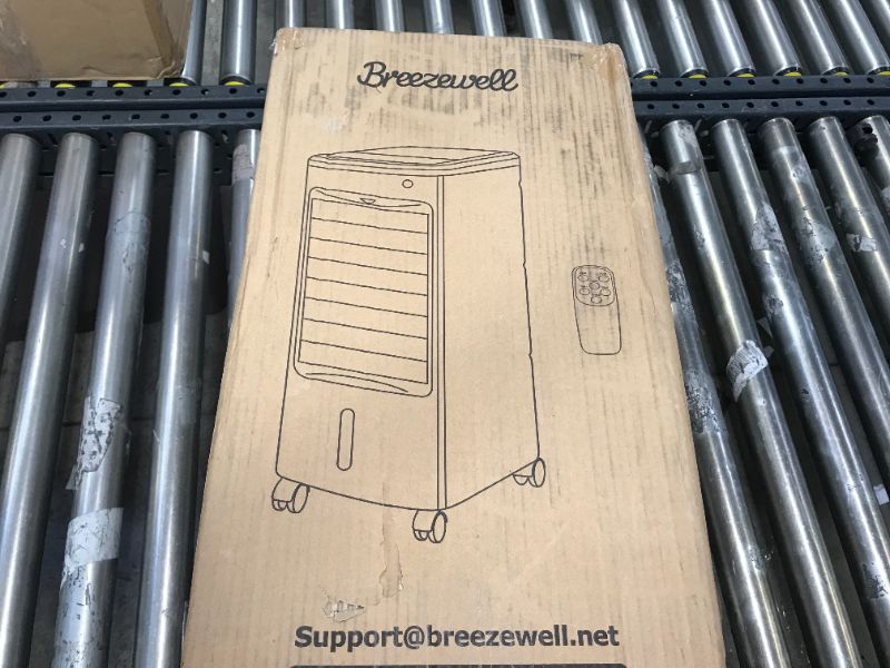 Photo 1 of BREEZEWELL 3-IN-1 Portable Air Conditioner, Evaporative Air Cooler/Humidifier/Cooling w/ Ice Box, 12H Timer&Remote Control, Ultra-quiet &65° Oscillating Evaporative Cooler for Whole Room Home & Office
