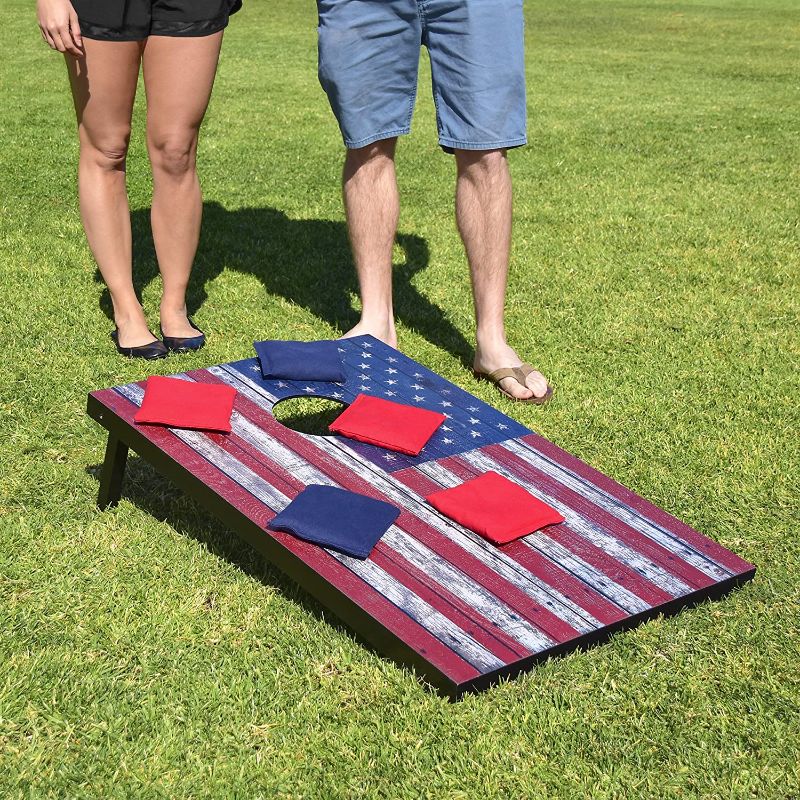 Photo 1 of Gosports Classic Cornhole Set - Includes 8 Bean Bags, Travel Case and Game Rules