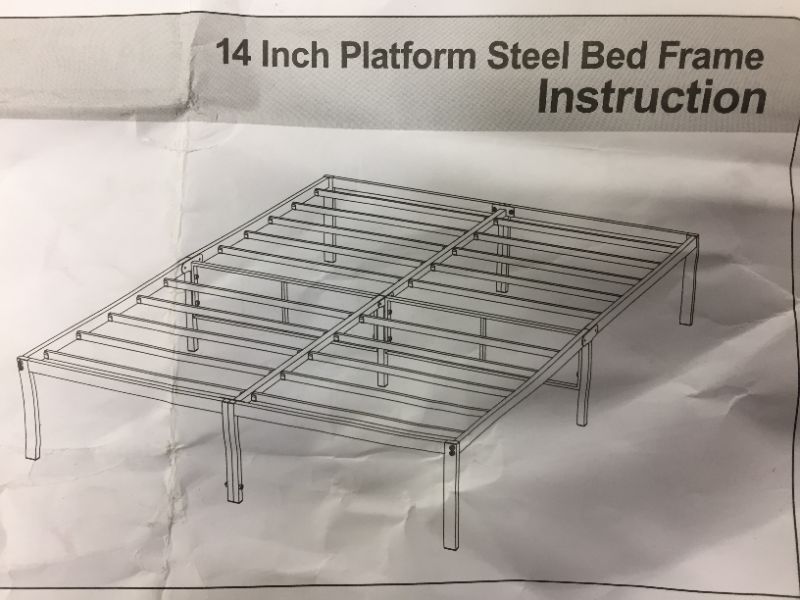 Photo 1 of 14 inch platform steel bed frame --full-queen- king-