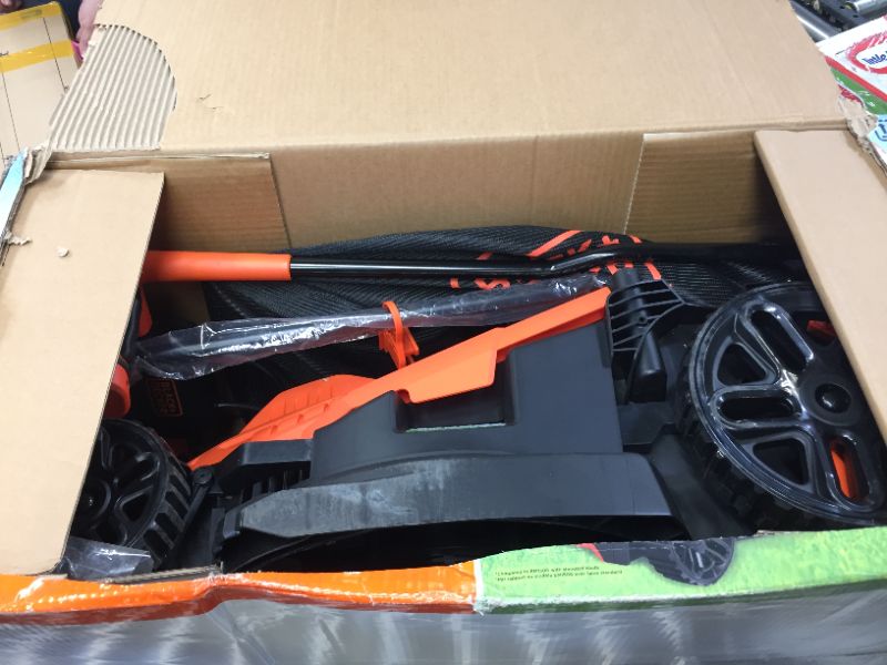 Photo 1 of BLACK+DECKER Electric Lawn Mower with Bike Handle