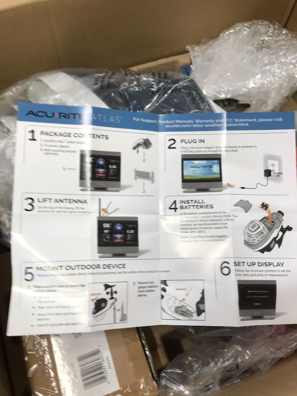 Photo 2 of AcuRite Atlas 01007M Weather Station with Temperature and Humidity Gauge, Rainfall, Wind Speed, Direction & Lightning Detection for Home Forecast
