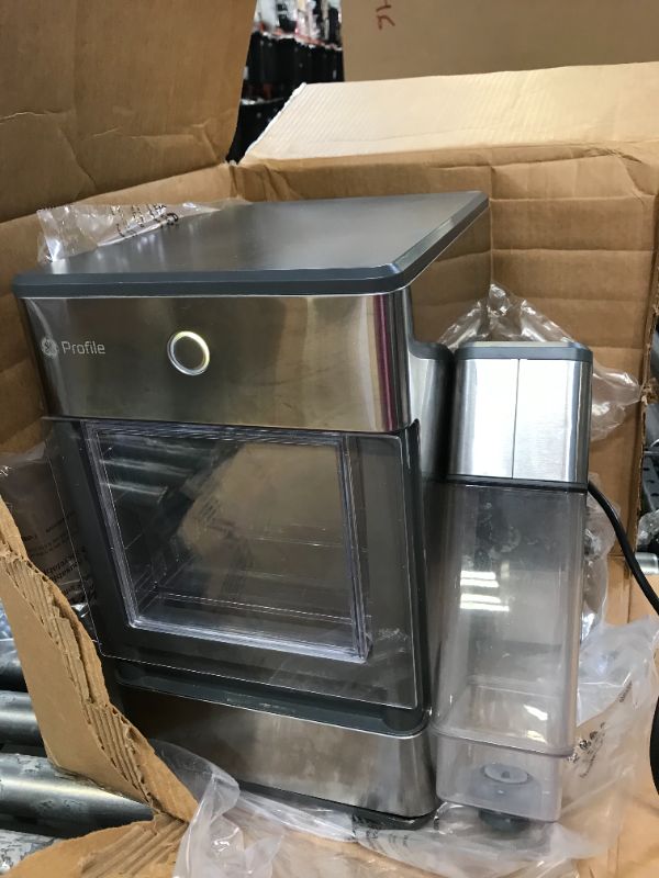 Photo 1 of GE Profile Opal | Countertop Nugget Ice Maker with Side Tank | Portable Ice Machine with Bluetooth Connectivity | Smart Home Kitchen Essentials | Stainless Steel Finish | Up to 24 lbs. of Ice Per Day
