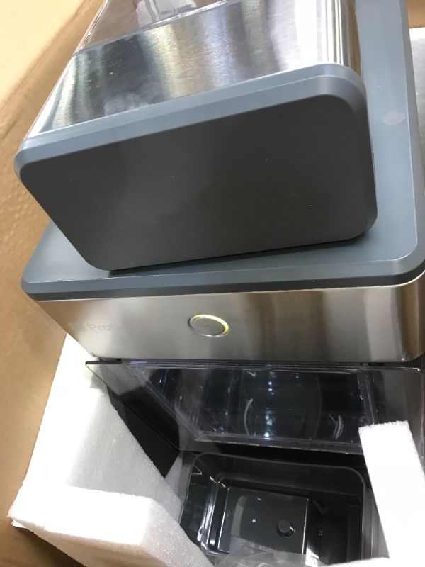 Photo 5 of GE Profile Opal | Countertop Nugget Ice Maker with Side Tank | Portable Ice Machine with Bluetooth Connectivity | Smart Home Kitchen Essentials | Stainless Steel Finish | Up to 24 lbs. of Ice Per Day
