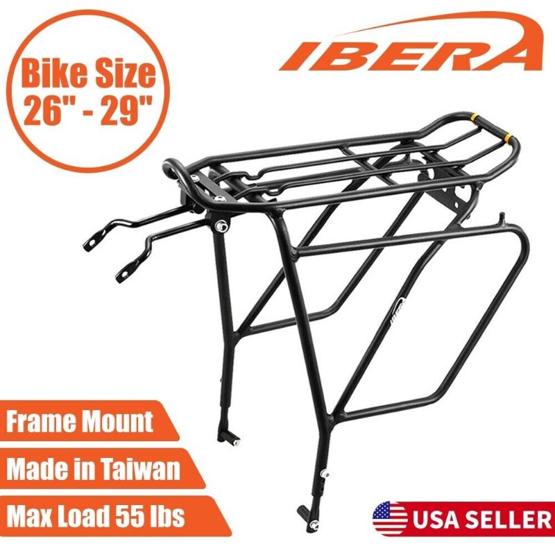 Photo 1 of Ibera Bike Cycling Touring Carrier Disc Brake Mount Rear Rack Storage New Ib-ra5