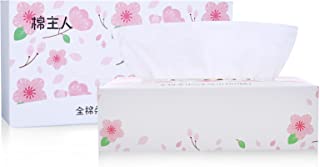 Photo 1 of 80 Count Ultra Soft Thick Disposable Face Towel, Cotton Facial Tissue, Biodegradable Face Towel, 2 PACK