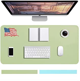 Photo 1 of Dual Sided Non-Slip Table Mat Mouse Pads Two-Color Waterproof PU Leather