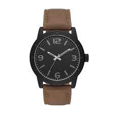 Photo 1 of Men's Strap Watch - Goodfellow & Co™ Black (MISSING HARDWARE TO BAND, DAMAGES TO BAND)
