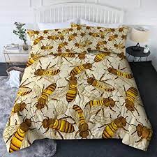 Photo 1 of BLESSLIVING HONEY BEE COMFORTER SET YELLOW GOLD 3 PIECE KIDS BEDDING TWIN (FACTORY SEALED SHUT, BRAND NEW)