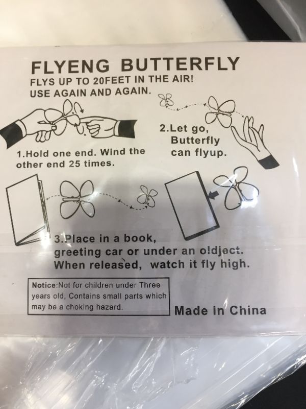 Photo 2 of 17PK SELF FLY PAPER BUTTERFLY