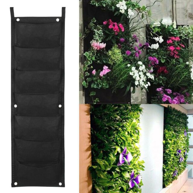 Photo 1 of 3 PK HANGING VERTICAL PLANT 6 POCKET