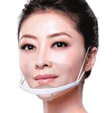 Photo 1 of 10pcs Plastic Transparent Environmental Mouth Face Shield For Restaurant Waiter 2 BOXES
