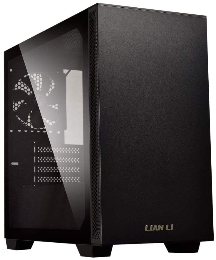 Photo 1 of Lian Li Mid-Tower Chassis Micro ATX Computer Case PC Gaming Case w/Tempered Glass Side Panel, Magnetic Dust Filter, Water-Cooling Ready, Side Ventilation, 2x120mm PWM Fan Pre-Installed (205M, Black)
