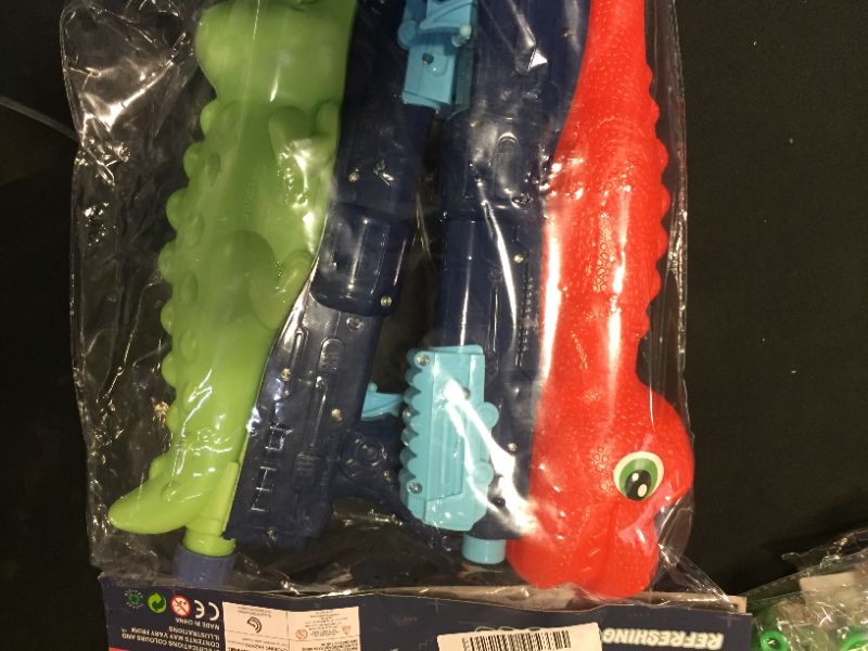 Photo 2 of 2 Pk dinosaur water guns 