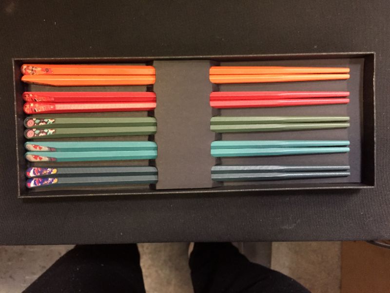 Photo 1 of 5-Pairs Fiberglass Chopsticks?Reusable Chopsticks Dishwasher Safe