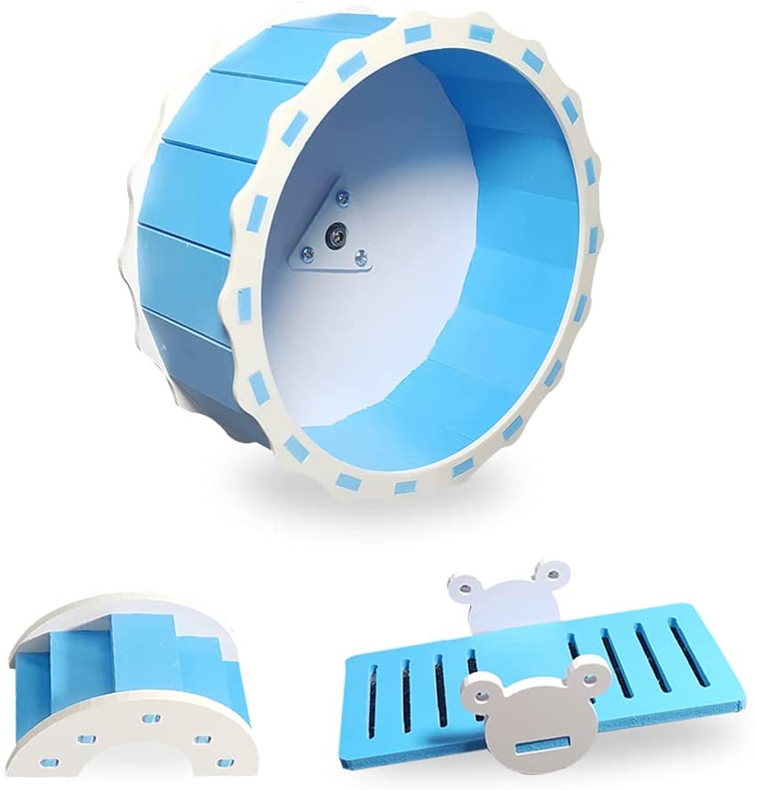 Photo 1 of 2x Super Silent Hamster Running Wheel-Hamster Exercise Toys Set for Hamsters Gerbils Mice Or Other Small Animals-Easy to Attach to a Cage