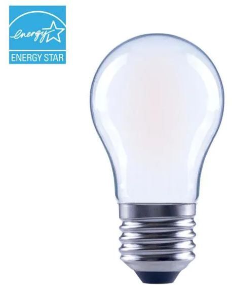 Photo 1 of 40-Watt Equivalent A15 Dimmable ENERGY STAR Frosted Glass Deco Filament LED Vintage Edison Light Bulb Soft White 8 Pack 