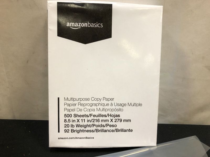 Photo 2 of Amazon Basics Multipurpose Copy Printer Paper - White