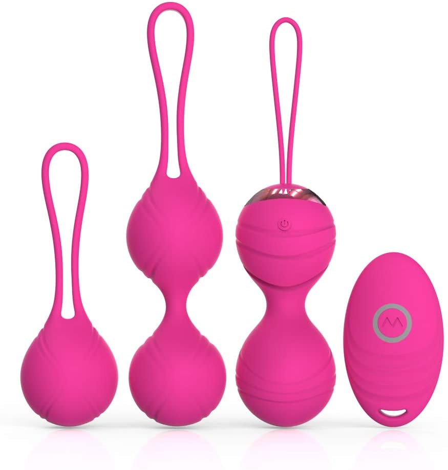 Photo 1 of Kegel Balls for Women to Exercise and Massage Strengthening Pelvic Floor Exercises Tightening, Wireless Remote Silicone Ben Wa Balls for Women to Pelvic Weights Training
