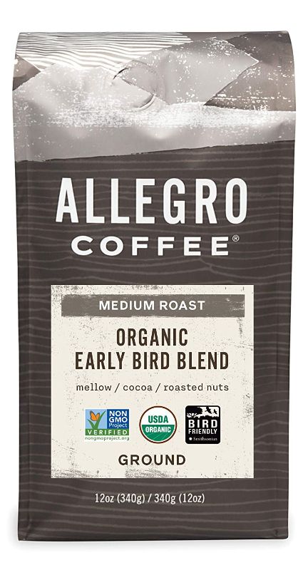Photo 1 of Allegro Coffee Organic Early Bird Blend Ground Coffee, 12 oz  EXP DATE 07-2021