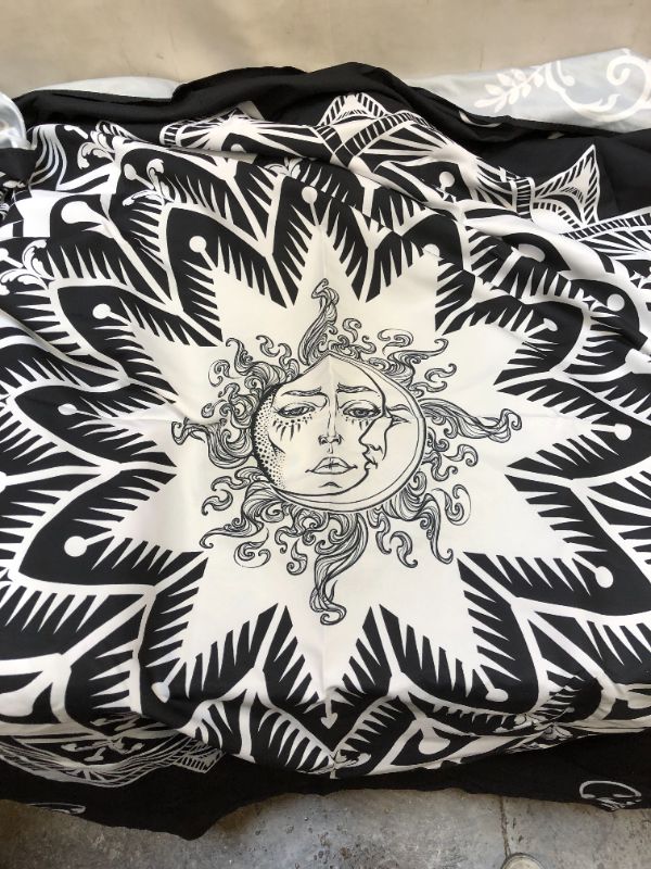 Photo 1 of BLACK AND WHITE TAPESTRY WITH SUN 59X59