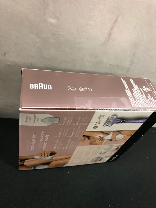 Photo 4 of Braun Epilator Silk-épil 9 9-870, Facial Hair Removal for Women, Wet & Dry, Women Shaver & Trimmer, Cordless, Rechargeable, with Venus Extra Smooth Razor
