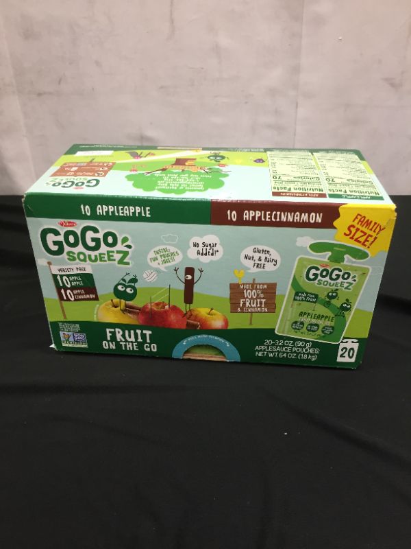 Photo 1 of Staples GoGo Applesauce on the Go Squeeze Pouch 20 ---exp-11-30-2021---
