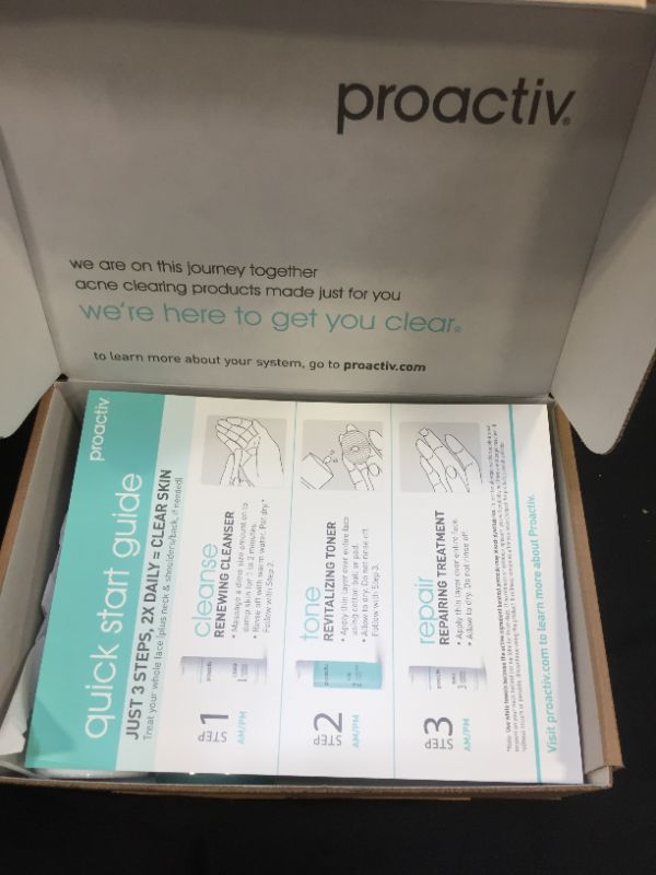 Photo 4 of ***NEW***  Proactiv 3 Step Acne Treatment - Benzoyl Peroxide Face Wash, Repairing Acne Spot Treatment for Face and Body, Exfoliating Toner - 90 Day Complete Acne Skin Care Kit
