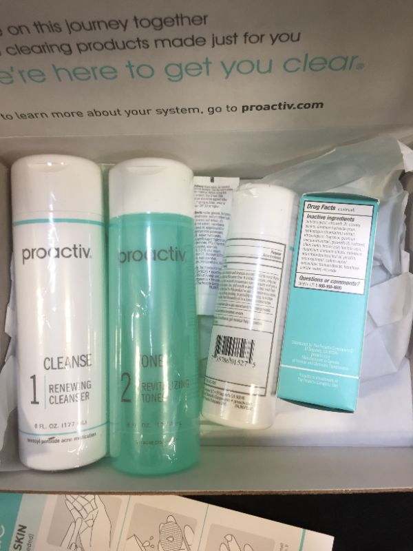Photo 5 of ***NEW***  Proactiv 3 Step Acne Treatment - Benzoyl Peroxide Face Wash, Repairing Acne Spot Treatment for Face and Body, Exfoliating Toner - 90 Day Complete Acne Skin Care Kit
