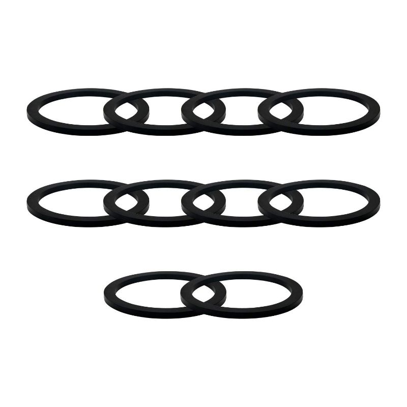 Photo 1 of 0.75 '' Camlock Gasket Assembly, Female Coupler Cam Lock Hose Seal, Cam Groove Replacement Rubber Grommet (10 Pack)
